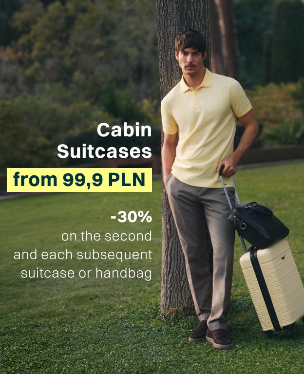 Cabin suitcases from 99,9 PLN