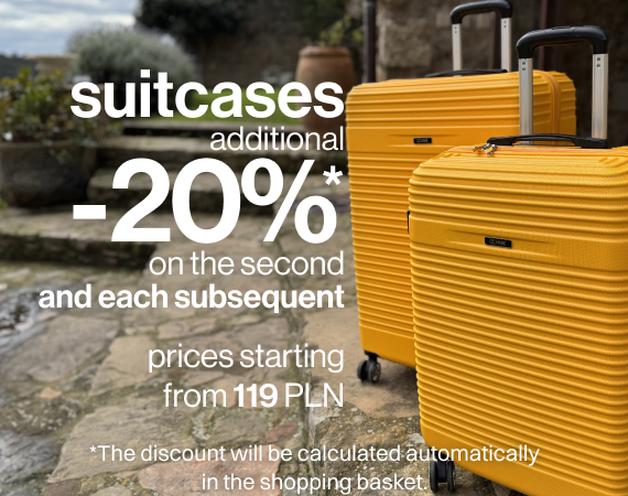 Suitcases additional -20%