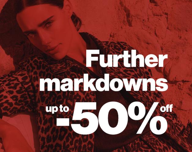 Further markdowns up to -50%