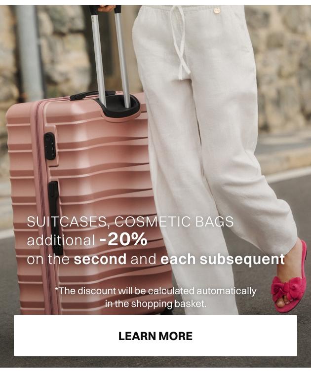 Walizki, kosmetyczki DODATKOWE -20% na DRUGĄ i każdą kolejną