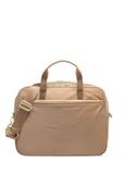 Beige large women's laptop bag TOREN-0305-81(W25)