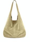 Sage suede women's shopper bag TORES-1177-8F(W26)
