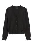 Black women's cardigan KARDT-0061-99(W26)