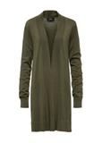 Long women's khaki cardigan KARDT-0050-55(W25)