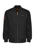 Black men's bomber jacket TOP GUN KURMT-0352-99(W24)