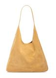Yellow leather shopper bag TORES-1307-2C(W26)