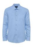 Blue men's cotton shirt KOSMT-0341-61(W25)