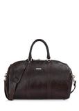 Dark brown leather men's travel bag TB-250-90(KS)