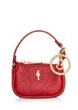 Small red leather keychain bag PORES-0923-41(Z24)