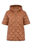 Quilted women's vest in camel color KAMDT-0029-24(Z24)