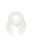 White large women's scarf SZADT-0171-11(W24)
