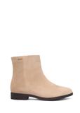 Women's suede ankle boots in cool beige BUTYD-1193-1K(Z26)