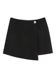 Women's black skirt-shorts SZODT-0008-99(W26)