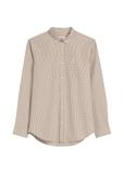 Camel men's shirt with a small check pattern KOSMT-0360-1D(W26)