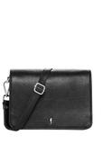 Women's black leather messenger bag TORES-1316A-99(Z26)