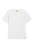 Women's white cotton T-shirt TSHDT-0165-0A(Z26)