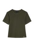 Women's khaki T-shirt TSHDT-0145-55(Z25)