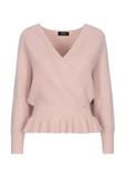 Pink women's waist sweater SWEDT-0126-34(Z23)