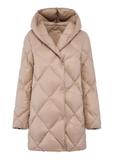 Beige quilted women's jacket KURDT-0528-81(Z24)