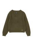 Women's khaki sweater SWEDT-0162-55(Z25)