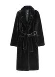 Women's artificial fur with belt FUTDP-0002A-99(Z25)