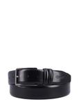 Black men's leather belt PASMS-0284-99(Z26)