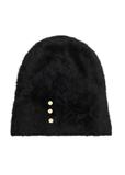 Black women's hat with rabbit fur CZADT-0023A-99(Z25)