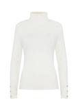 Cream women's turtleneck sweater SWEDT-0209-12(Z24)