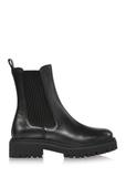 Black leather ankle boots for women BUTYD-1120-99(Z26)