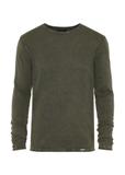 Green cotton men's sweater SWEMT-0100-55(W24)