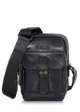 Men's navy blue leather bag TORMS-0105-69(W23)