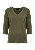 Khaki women's blouse BLUDT-0156-55(W25)