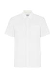 Cream short sleeve shirt for men KOSMT-0327-12(W24)