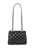 Black quilted women's handbag TOREC-0932B-99(W25)