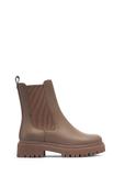 Women's leather Chelsea boots in cool beige color BUTYD-1120-1K(Z26)