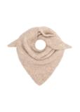 Beige women's scarf made of alpaca wool SZADT-0223-1B(Z26)
