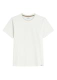 Men's white cotton T-shirt TSHMT-0150-0B(W26)