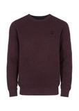 Maroon cotton men's sweater with logo SWEMT-0135-49(Z23)