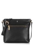 Black leather women's shoulder bag TORES-0896C-99(W25)