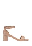 Beige women's leather sandals BUTYD-1179-1B(W26)