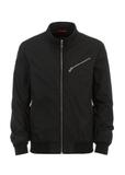 Men's black bomber jacket KURMT-0299-99(W24)