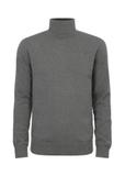 Grey men's turtleneck sweater SWEMT-0095A-66(Z24)