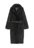 Black double-sided women's sheepskin coat KOZDS-0091-1395(Z25)