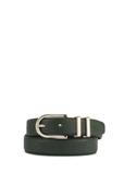 Green leather women's belt PASDS-0159D-54(Z25)