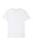 Men's white T-shirt TSHMT-0137-0A(W26)