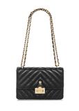 Black quilted women's handbag TOREC-0528D-99(Z25)