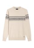 Beige men's sweater SWEMT-0177-80(Z25)