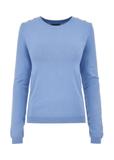 Blue women's basic longsleeve LSLDT-0039-61(W24)