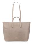 Beige women's shopper bag TOREC-1204-1D(W26)