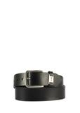 Black men's leather belt PASMS-0273-99(Z25)